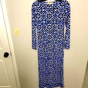 GUC Michael Kors Mosaic Print Maxi Dress